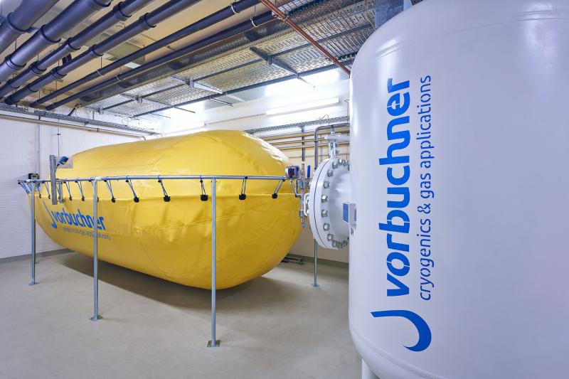 Rückgewinnungsballon und Reingaspuffer Rückgewinnungsballon und Reingaspuffer