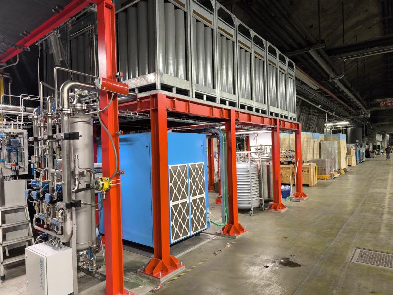 Gas Management Panel/Oil Remover System & Screw Compressor